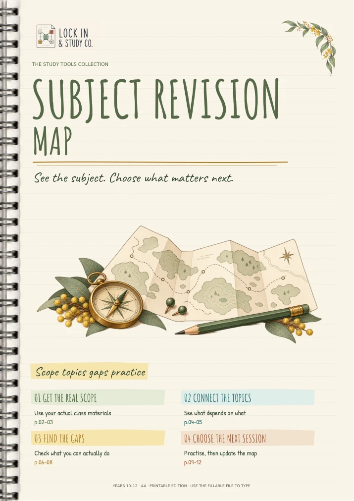 Subject Revision Map, cover